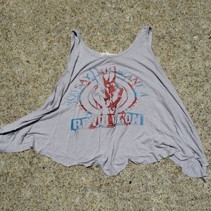 Vintage style flowy tank